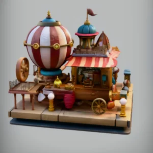 Steampunk Mini Shop Model