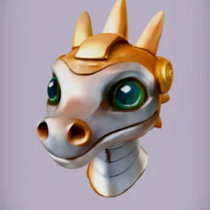 Steampunk Dragon Head Model