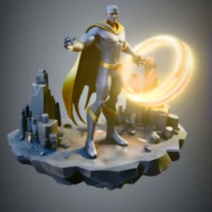 Fire Ring Superhero Model