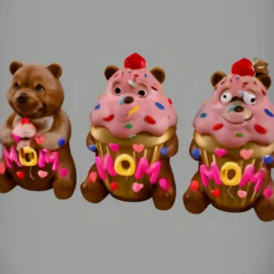 Mom - 3 Cupcake Bears Model