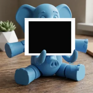 Articulated Elephant Phone Holder Model
