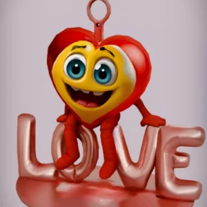 Heart Keyring Model