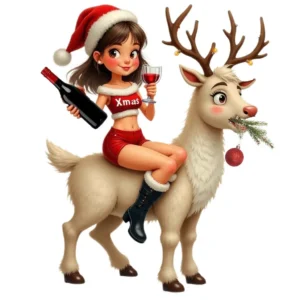 Jolly Santa's Girl & Keyring Model