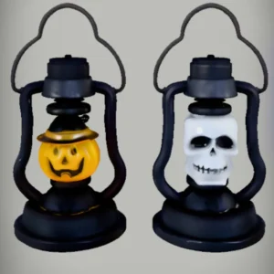 Pumpkin & Skull Lamp Model