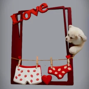 Valentine's Photo Frame + Back Hook Model