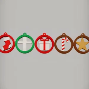 Xmas Tree Decorations Set Model