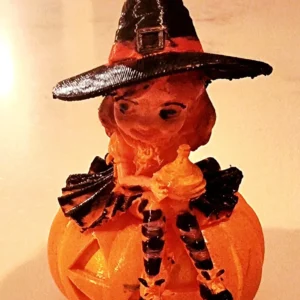 Witch on Pumpkin Model