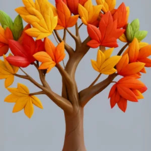 Autumn Maple Tree Model