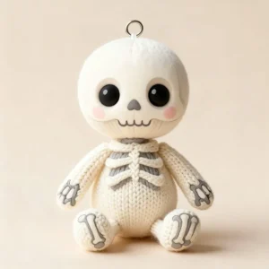 Baby Skeleton Keyring Model