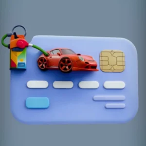 Petrol Card Keyring Model